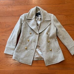 J. Crew stadium cloth pea coat